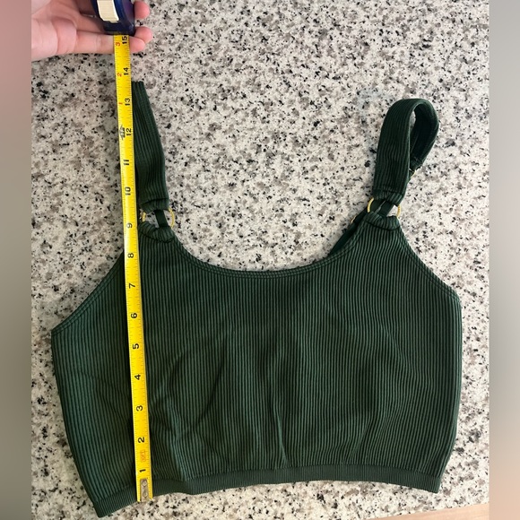 Forest Green Aerie Crop Bra - Picture 5 of 6